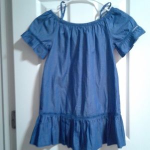 Girls denim shirt dress